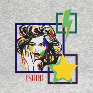 I shine girl abstract T-Shirt